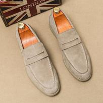 Mada Didžioji Britanija Retro Vyriški Smailianosiai Zomšiniai Balerinos Batai Natūralios Odos Batai Kasdieniai Penny Loafers Formalūs Bateliai Sapatos Tenis Masculino 38