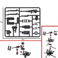 Antrojo pasaulinio karo kariniai konstruktoriai kareivių figūrėlės ginklai įranga priedai Gatlingo M2 sunkieji kulkosvaidžiai RPG MOC mini kaladėlės
