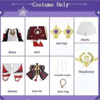 Yae Miko Pilnas Rinkinys Guuji Yae Cosplay Kostiumas Perukas Uždirbantis Galvos Apdangalas Ausys Uodega Comic Con S
