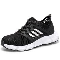 Vyrai Moteriški apsauginiai batai Plieniniai pirštai Darbo Batai Plokščia laisvalaikio apsauginė avalynė Sneaker Protect Statybinė sauga Vyriški darbo batai 36