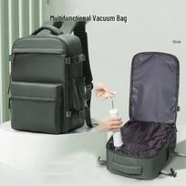 Universalus Unisex Didelės Talpos Nešiojamojo Kompiuterio Kuprinė su Daugiasluoksniu Sandėliavimu ir Suspaudžiama Vakuuminė Maišelis With Manual Pump