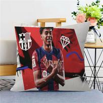 Futbolo Žvaigždė Lamine Yamal Personalizuota Pagalvės Dulkių Dangtelis Miegamojo Vaikų Šventės Dekoracija Pagalvės Užvalkalas Gimtadienio Vaikų Dovana 12x12Inch