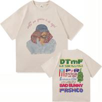 Bad Bunny DTMF Residencia Tour marškinėliai, madingi vyrams, DeBÍ TiRAR Más FOTOS marškinėliai, unisex, vintažiniai Bad Bunny juodi bokso marškinėliai S