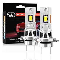 2 vnt. H7 Automobilio LED priekiniai žibintai Canbus Be klaidos Automatiniai rūko žibintai Aukštas žemas šviesos srautas H4 H11 12V 6500K Belaidis 1:1 dydžio LED lemputės su ventiliatoriniu aušinimu, „Plug and Play“ H7