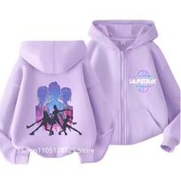 2026 Mielos Užtraukiamos Hoodies Kpop Demono Medžiotojai Hoody Vaikų Drabužiai Mergaitė Berniukas Hoody Užtrauktuku Baby Laisvalaikio Viršus 100