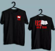 U2 Karinis Turas Muzikos Grupė Unisex Juodi Marškinėliai 4XL