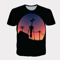 Alien Siren Head Horror Monster Tshirt For Kids Featuring Scary Urban Legend Artwork 110cm