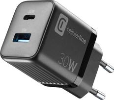 Cellularline Multipower Micro Gan 30w Usb-c/usb-a įkroviklis