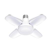 Nemirganti 60W LED lemputė E27 B22 220V SMD2835 Super ryški Sulankstoma ventiliatoriaus mentės lemputė Reguliuojamas kampas Sandėliui Garažui E27 Cold White