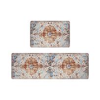 Retro persiškas virtuvės grindų kilimėlis, skalbyklos neslystantis ilgas kilimėlis, vidaus koridoriaus minkštas kilimas, skalbiamas mašinoje, durų kilimėlis 1pc-40X60CM