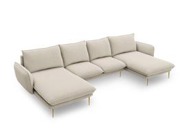 Minkštas kampas Cosmopolitan Design Panoramic Vienna C1, smėlio spalvos