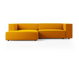 Minkštas kampas Cosmopolitan Design Arendal 3, geltonas