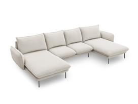 Minkštas kampas Cosmopolitan Design Panoramic Vienna F1, šviesios smėlio spalvos