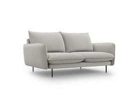 Sofa Cosmopolitan Design Vienna 2S, šviesiai pilkas gobelenas