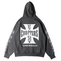 West Coast Choppers Retro Hip Hop Užtraukiamas Džemperis XL tamsiai pilka spalva