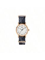 Tissot moteriškas šveicariškas laikrodis iš Charming serijos, kvarcinis mechanizmas, atsparumas vandeniui 30m, 30mm baltas ciferblatas, nerūdijančio plieno korpusas, T109.210.38.032.00 balta