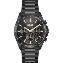 BOSS Strike Chrono Juodo nerūdijančio plieno Juodas vyriškas kvarcinis laikrodis 1514291 juoda