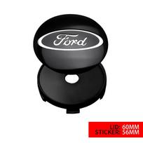 Karštas automobilio lipdukas Ford Naujam 4 vnt. 56/60 mm Automobilio ratų centrinio dangtelio emblemos lipdukai Ratlankio dangtelio keitimas Ford Ranger Focus T
