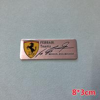 Automobilio lipdukas Ferrari komandoms SJ Scuderia Ferrari raštas Lipduko dangtelis Ženklelis Automobilio lipdukai Reikmenys Pakeičiamas automobilio stiliaus lipdukas