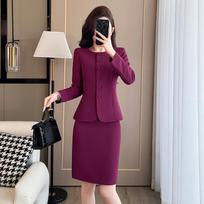 Women's Professional Raspberry Suit Set M