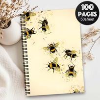 New Coil Book Back to School Inspirational Bee Notebook A5