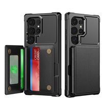 Magnetinis automobilinis telefono dėklas, skirtas Samsung S24ultra, ir Apsauginis dėklas su odos tekstūra S24 Plus, su kortelių laikikliu Samsung S24 plus