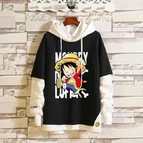 „Cosplay Luffy ONE PIECE“ „Cosplay“ paltas, madingas, laisvalaikio anime periferinis džemperis Džinsas švarkas Laisvas netikras dviejų dalių 3XL