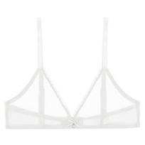 Varsbaby Women Sexy Permatomas plius dydis Seksuali apatinio trikotažo liemenėlė S balta