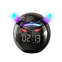 VAORLO Portabel garsiakalbis išmanusis žadintuvas LED skaitmeninis laikrodis išmanusis Bluetooth garsiakalbis Bluetooth 5.0 FM radijas Spalvinga šviesa juoda
