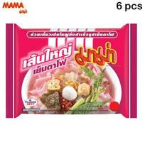 Mama Momentiniai Plokšti Makaronai Yentafo 50 g x 6 vnt / 12 vnt / 24 vnt - Tailando Maistas 50 g x 6 pcs