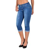 (M-3XL) Moteriški džinsai Skinny High Waist Plius dydžio apkarpytos džinsinės kelnės Capri kasdieniam gyvenimui XL šviesiai mėlyna spalva
