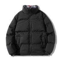 Didelio dydžio 6xl 8xl Žieminis vyriškas storesnis parkas Dėvimas iš abiejų pusių Laisvas laisvalaikio viršutinis drabužis Vandeniui atsparus šiltas viršutinis drabužis Vyriškas paltas 8XL juoda