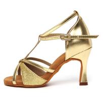 8,5 cm kulno Profesionalūs moteriški pramoginių šokių batai Indoor Latin Dance Shoes Salsa 34 juoda