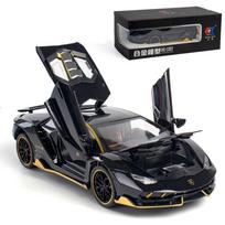1/24 Centenario LP770-4 liejimo modelio automobilis, ištraukiamas iš cinko lydinio Žaislinis automobilis su garsu ir šviesa, skirta vaikams berniukui, mergaitei 1/24-21x9.5x5cm