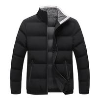 Medvilninė vyriška šilta žieminė vilnonė striukė laisvalaikio visiems tinkanti striukė 4XL Parka XL juoda