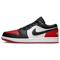 „Air Jordan 1 Low Bred Toe 2.0 Vyriški sportbačiai balta spalva raudona juoda 553558-161 44
