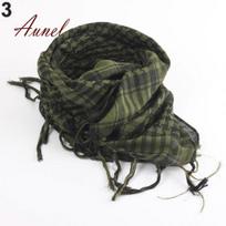 Modish lengvas pledas kutas arabų dykuma Shemagh KeffIyeh skara Pashmina armijos žalia spalva