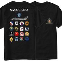 Laivyno F-14 Tomcat NAS Oceana D2 Eskadrilės Marškinėliai Trumpomis Rankovėmis Laisvalaikio 100% Medvilnės Apvaliu Kaklu Vasariniai Unisex Marškinėliai Dydis S-3XL L