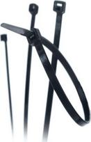 Juodos kabelių sąvaržos 120mm, atsparios Uv spinduliams