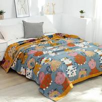 Nauja Šiaurės šalių laisvalaikio antklodė ir užvalkalai Vasarinė minkšta oro kondicionavimo antklodė Medvilninė marlės sofos rankšluostis Boho lovatiesė King Size 150x200cm