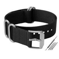 Nailono laikrodžio apyrankė 22mm 23mm laikrodžio apyrankė vandeniui atspari sportinė luminox apyrankės apyrankė juoda madinga apyrankė vyriškam diržui 22mm