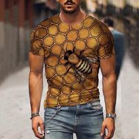 Vyriški marškinėliai su 3D spaudiniu marškinėliai Funny Bee Summer trumpomis rankovėmis marškinėliai vyriški laisvalaikio unisex dideli marškinėliai Harajuku viršutiniai iškirpte XS