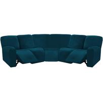 Žieminis 5 asmenų L formos Chaise Lounge sofos užvalkalas Velvet Vienspalvis Viskas įskaičiuota Sofos užvalkalas Pirmos klasės užvalkalas Viskas įskaičiuota Elastinis 1 piece chair seat set