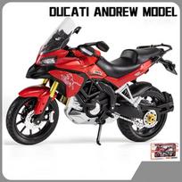 1/12 Ducati Mts Enduro Lenktyniniai Motociklai Simuliacija Lydinio Motociklo Modelis Amortizatoriai Kolekcinis Žaislinis Automobilis Vaikų Dovana 1/12-Size:17*11.7*6cm raudona