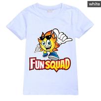 Nauji berniukiški vasaros drabužiai Vaikams Cosplay Linksmas būrys Žaidimų T-shirt Megztinis 100% Medvilnė Laisvalaikio Mada Vaikams Berniukams Mergaitėms Marškinėliai Viršutiniai drabužiai 100 balta