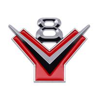 Universalus V8 logotipas Automobilio emblema Automobilio kėbulo lipdukas Galinis galinis ženklelis Automobiliui A