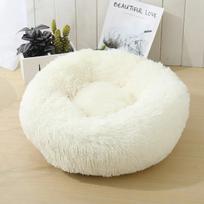 Apvalus pliušinis šuniuko sfinkso kačių guolis giliai miegantiems augintinių guoliams katėms Gotas Katten Kedi Garfield Nest Sofa mascotas Prekės Produktai Diameter 40cm balta