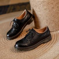 Moteriški Brogue batai Moteriška platforma Oksfordo batai Platūs britiško stiliaus vintažiniai iškirpimai Plokšti laisvalaikio moteriški batai Oksfordo batai retro stiliaus 40 juoda