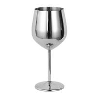 520ml 304 Stainless Steel Goblet Wine Glass Juice Drink Goblet Shatterproof Party Barware Large-Capacity Goblet Bar Accessories 520ml