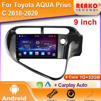 Android skirtas Toyota AQUA Prius C 2018-2020 Automobilinis radijas Multimedijos grotuvas Navigacija Automobilinis pagrindinis įrenginys Vaizdo registratorius HDR Stereo GPS 2DIN 4 core 1GB+32GB carplay